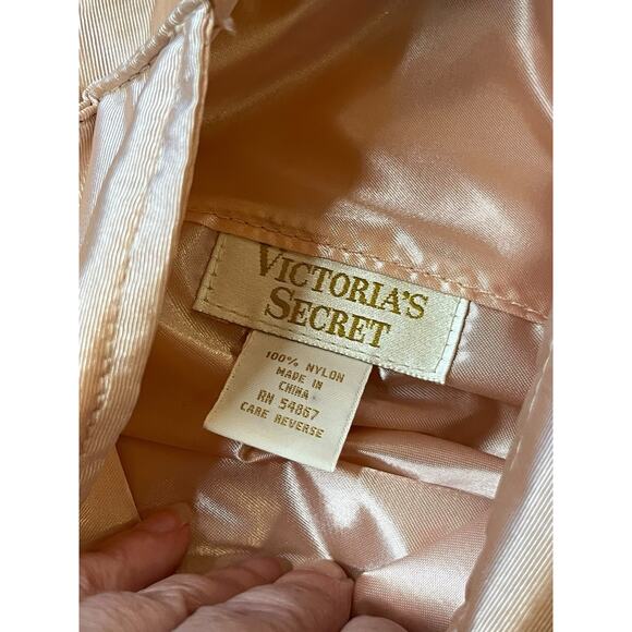 Vtg New Victoria’s Secret Pink Nylon Lingerie Storage Bag Lace Trim W/Potpourri - Picture 6 of 6